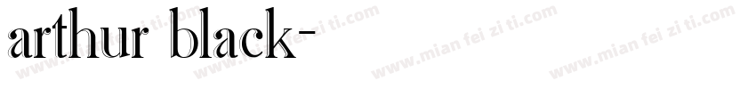 arthur black字体转换